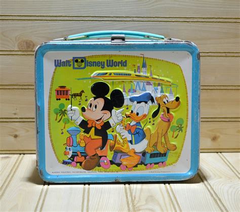 disney lunch box metal|Disney lunch box vintage.